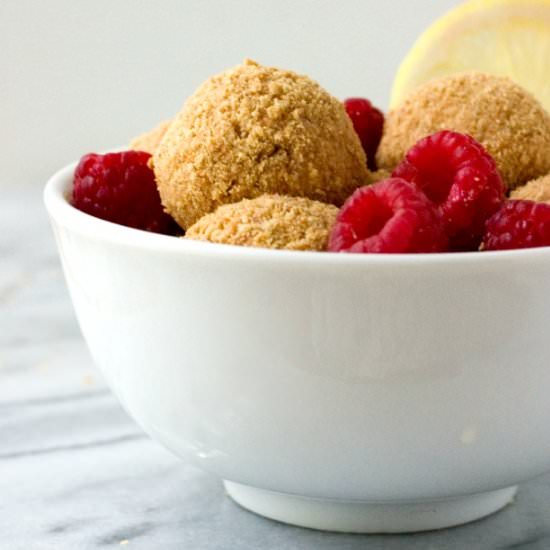 Lemon Raspberry No Bake Cheesecake