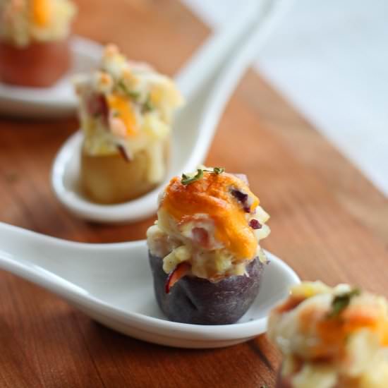 Bite size baked potatoes