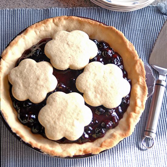 Blueberry Pie w/ Sugar Cookie Crust