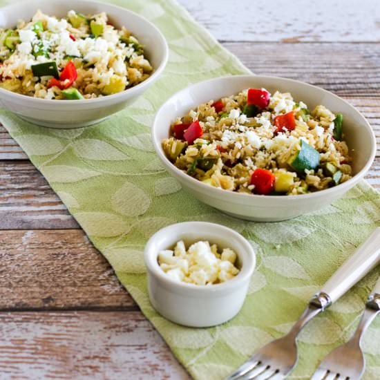 Slow Cooker Rice Veggie Bowl