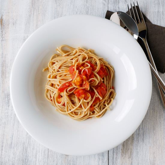 Soba Noodles with Tomato Sesame Sauce