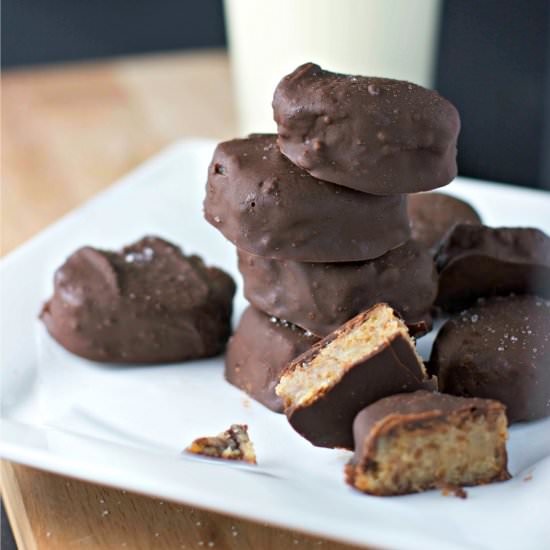 Salted Chocolate Tahini Chews