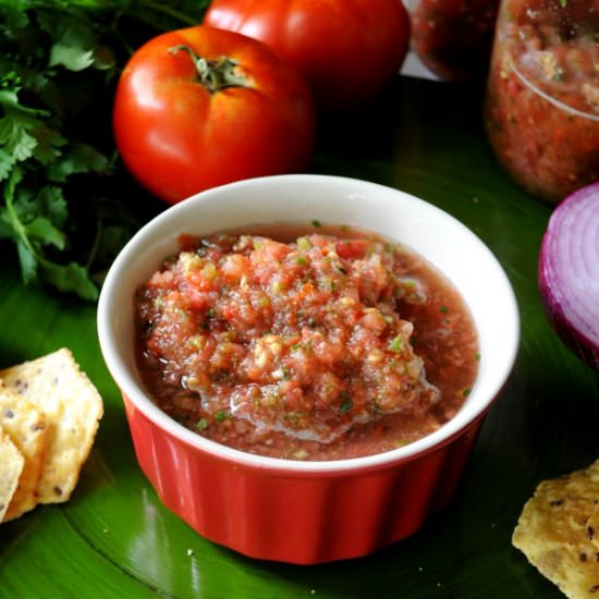 Homemade Garden Salsa