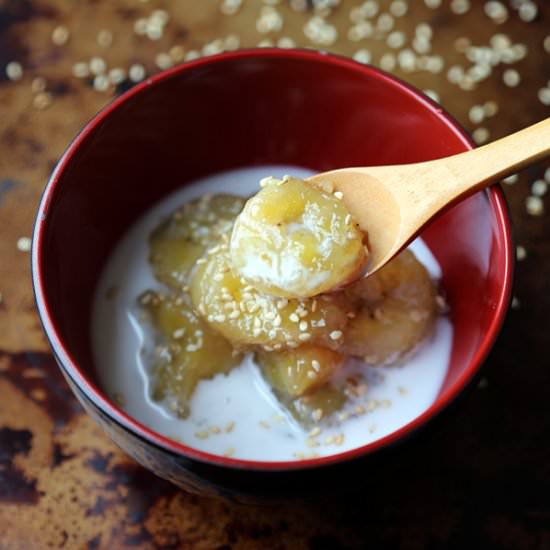 Sweet Bananas with Coconut Milk