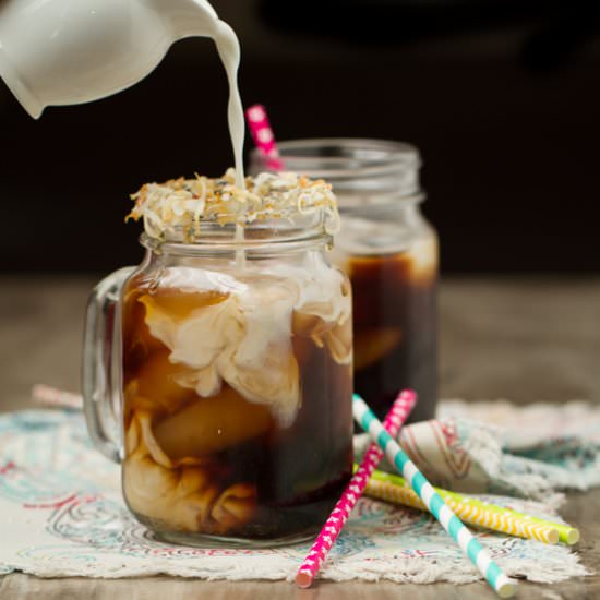Toasted Coconut Iced Coffee