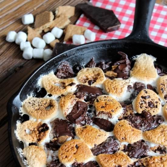 Skillet S’more Brownies