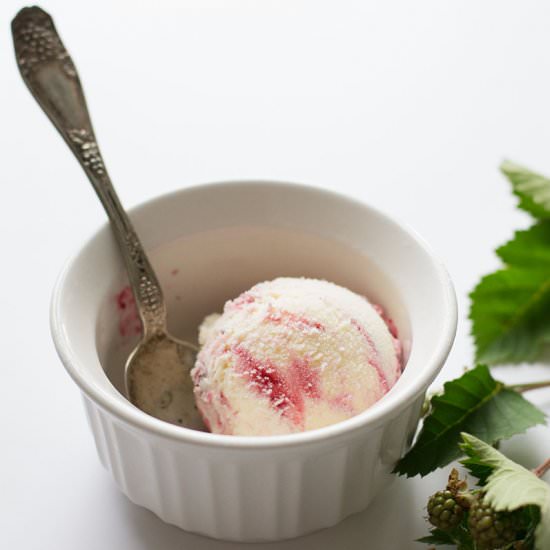 Blackberry Swirl Ice Cream