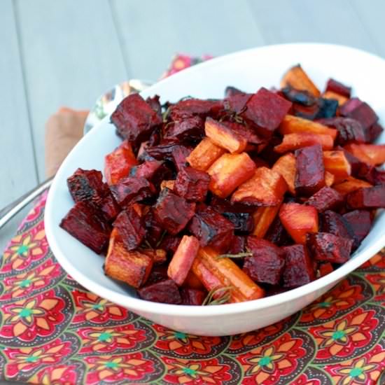 Rosemary Roasted Beets & Carrots