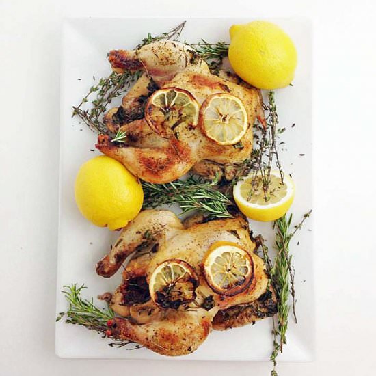 Lemon Herb Game Hens