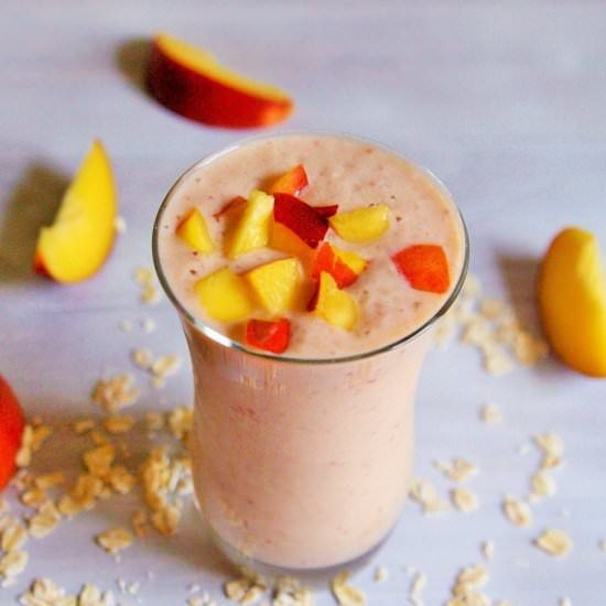Nectarine Overnight Oats Smoothie