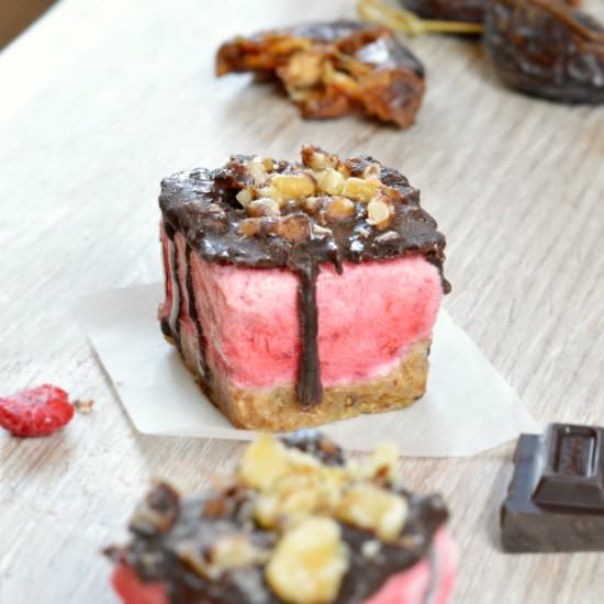 Raspberry Ice Cream Sandwich