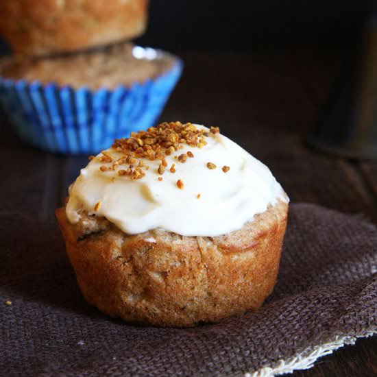 Zucchini Cupcakes w Cream Cheese