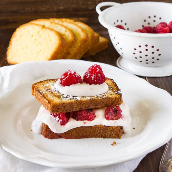 Grilled Raspberry Shortcake