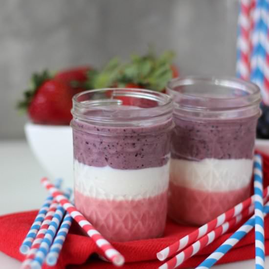 Red, White and Blue Smoothie