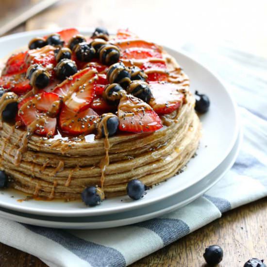 Cinnamon Whole Grain Power Pancakes
