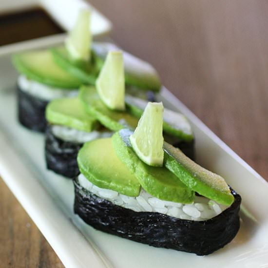 Gunkan-Maki with Avocado & Jalapeno