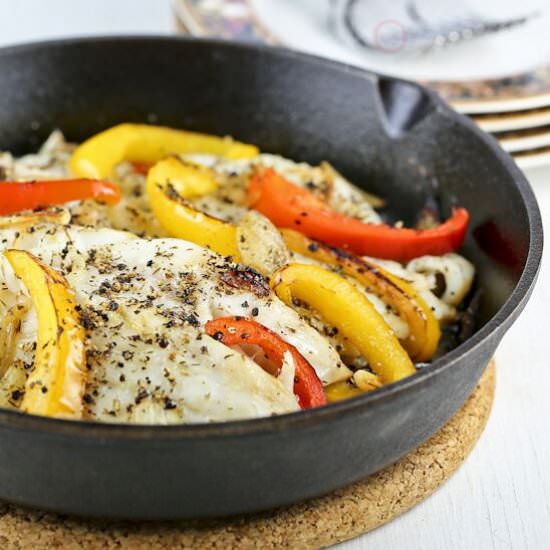 Broiled Cracked Pepper Cod