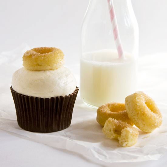 Coffee & Doughnut Cupcakes