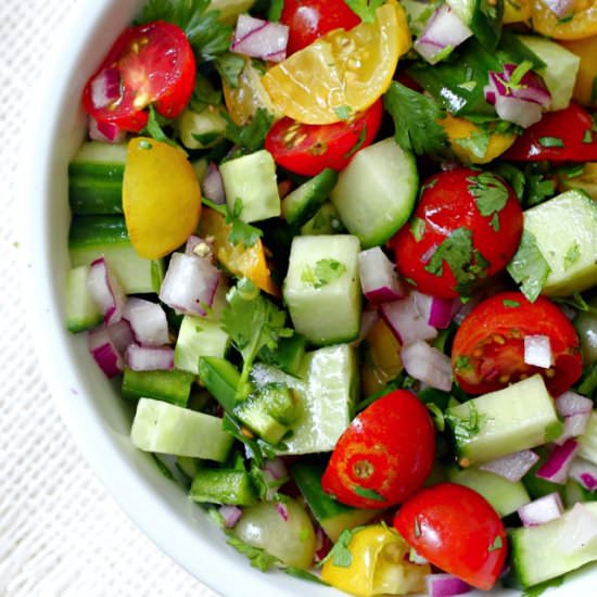 Spicy Israeli Salad