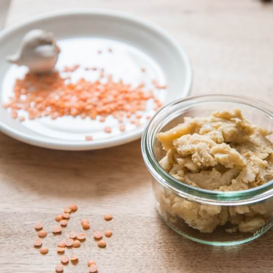 Quick Red Lentil Hummus Dip