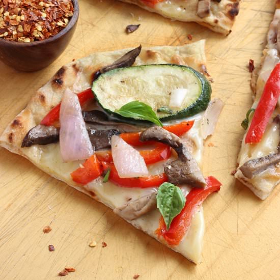 Rustic Grilled Veggie Flatbread