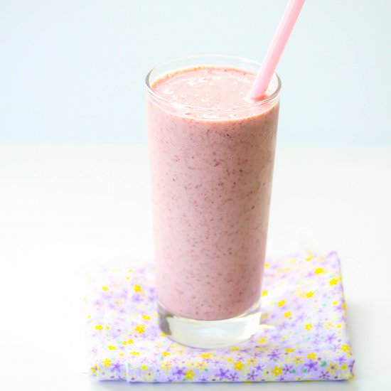 Strawberry and coconut smoothie