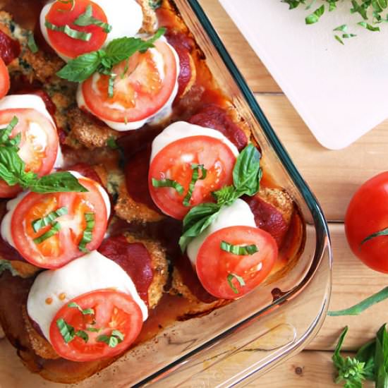 Caprese Chicken Roll Ups