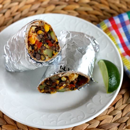 Black Bean and Quinoa Burritos