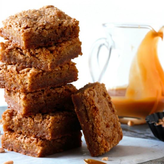 Caramel Toffee Blondies