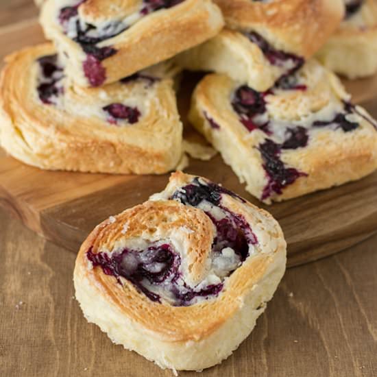 Blueberry Cream Cheese Danish