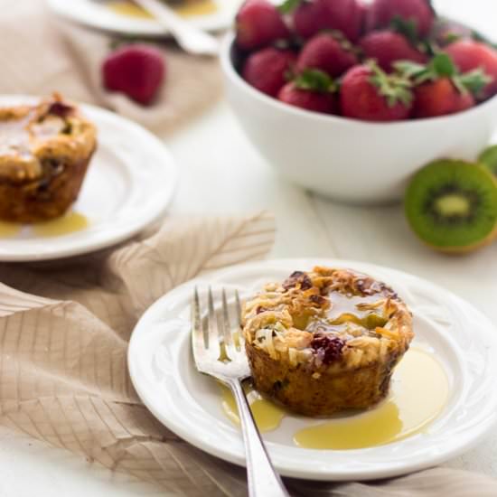 Strawberry Kiwi Bread Pudding