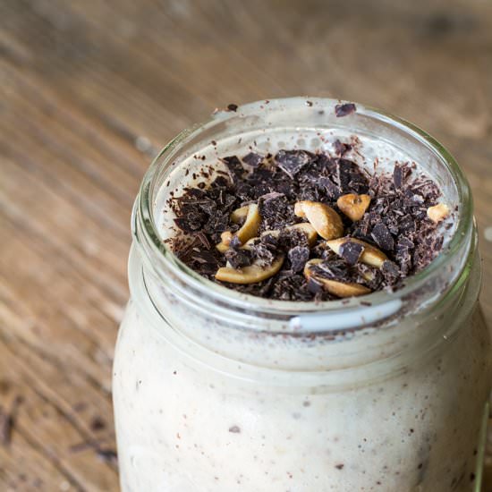 PB2 Dark Chocolate Banana Smoothie