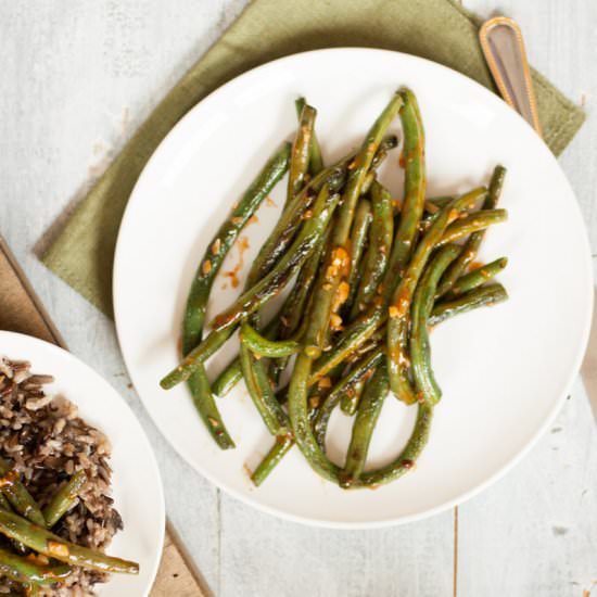 Spicy Garlic Green Beans