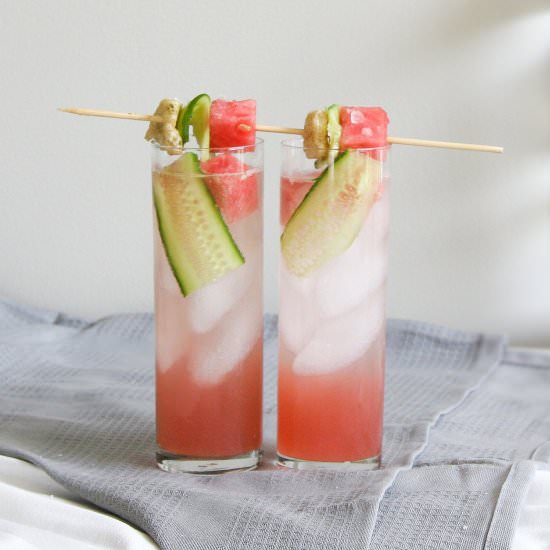 Watermelon Cucumber Cocktail