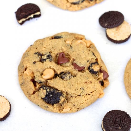 Peanut Butter Oreo Overload Cookies