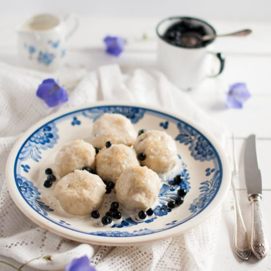 Dumplings with Blueberries