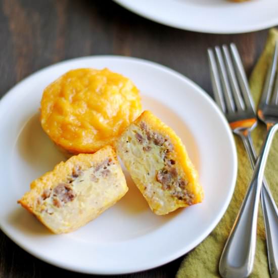 Sausage, Egg, & Hash Brown Muffins