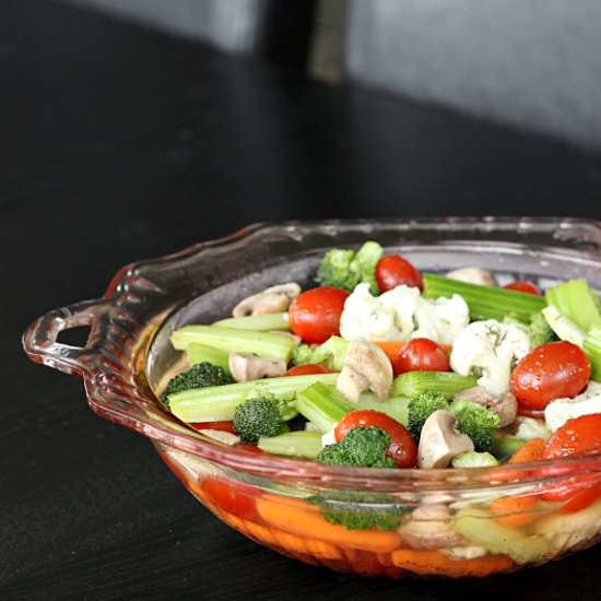 Lemon Dill Marinated Veggies