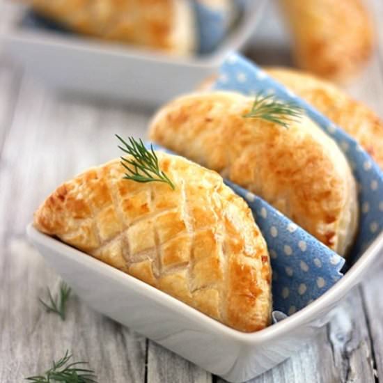 Chaussons with Salmon and Leeks