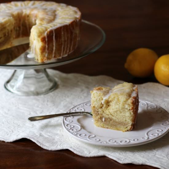 Crumb Bottom Lemon Cake