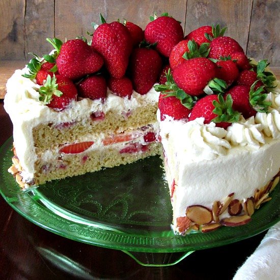 Gluten Free Strawberry Cake