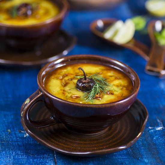 Split Red Lentil Soup with Dill