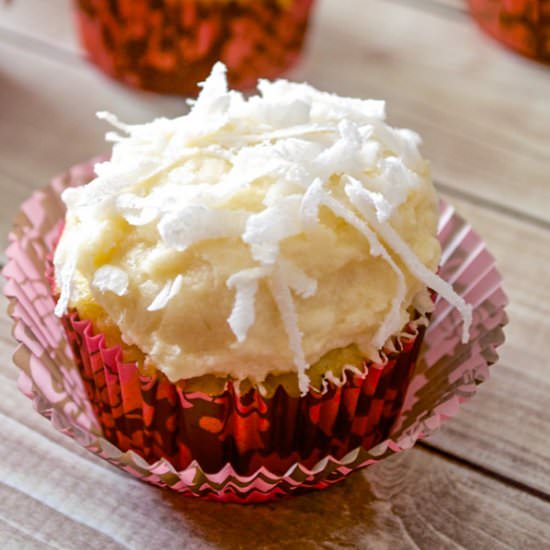 Fresh Coconut Cupcakes