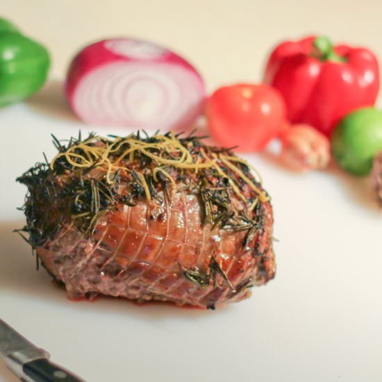 Greek Roasted Lamb