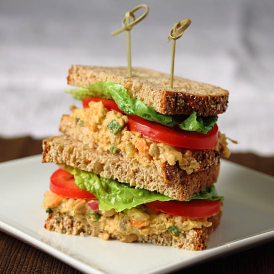 Vegan Chickpea Salad Sandwiches