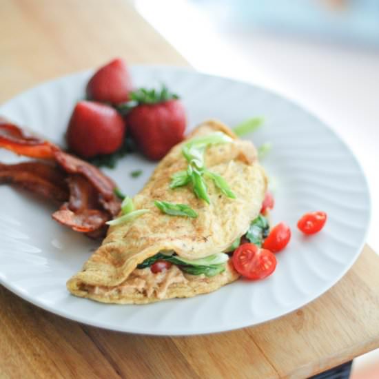 Paleo Hummus Omelette