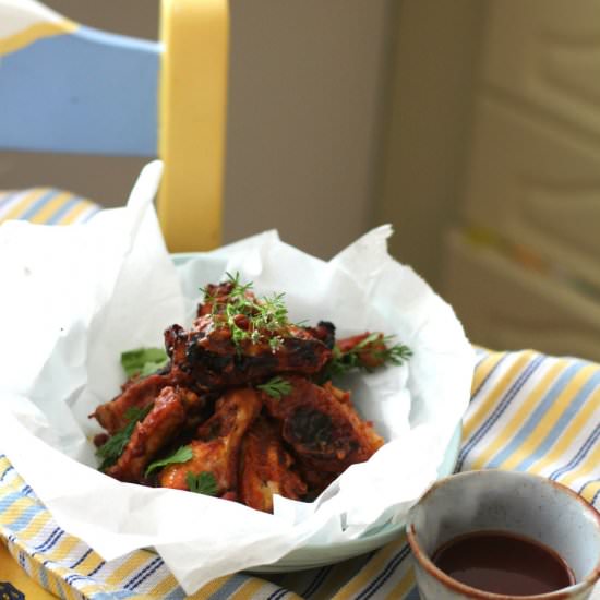Chicken Wings in Barbecue Sauce