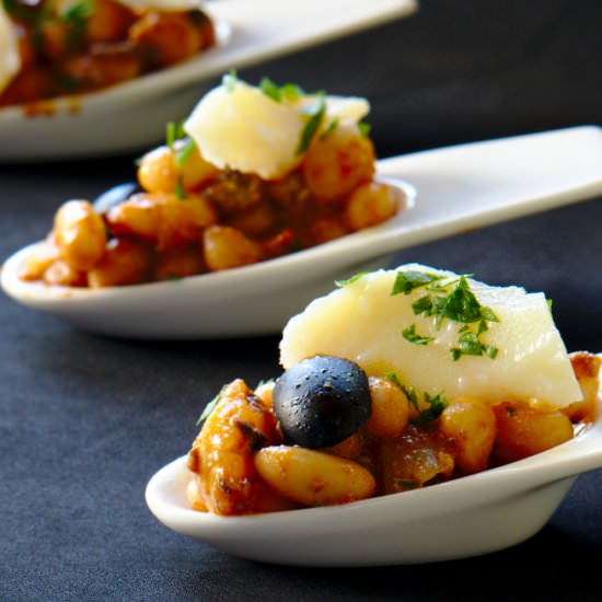 Bean Salad and Cod