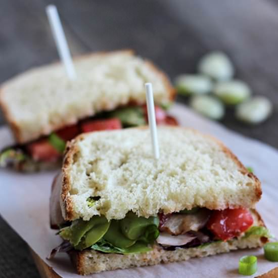 BLT Fava Beans Sandwich
