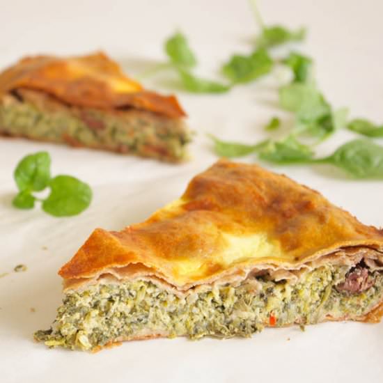 Greek Zucchini-Spinach Pie